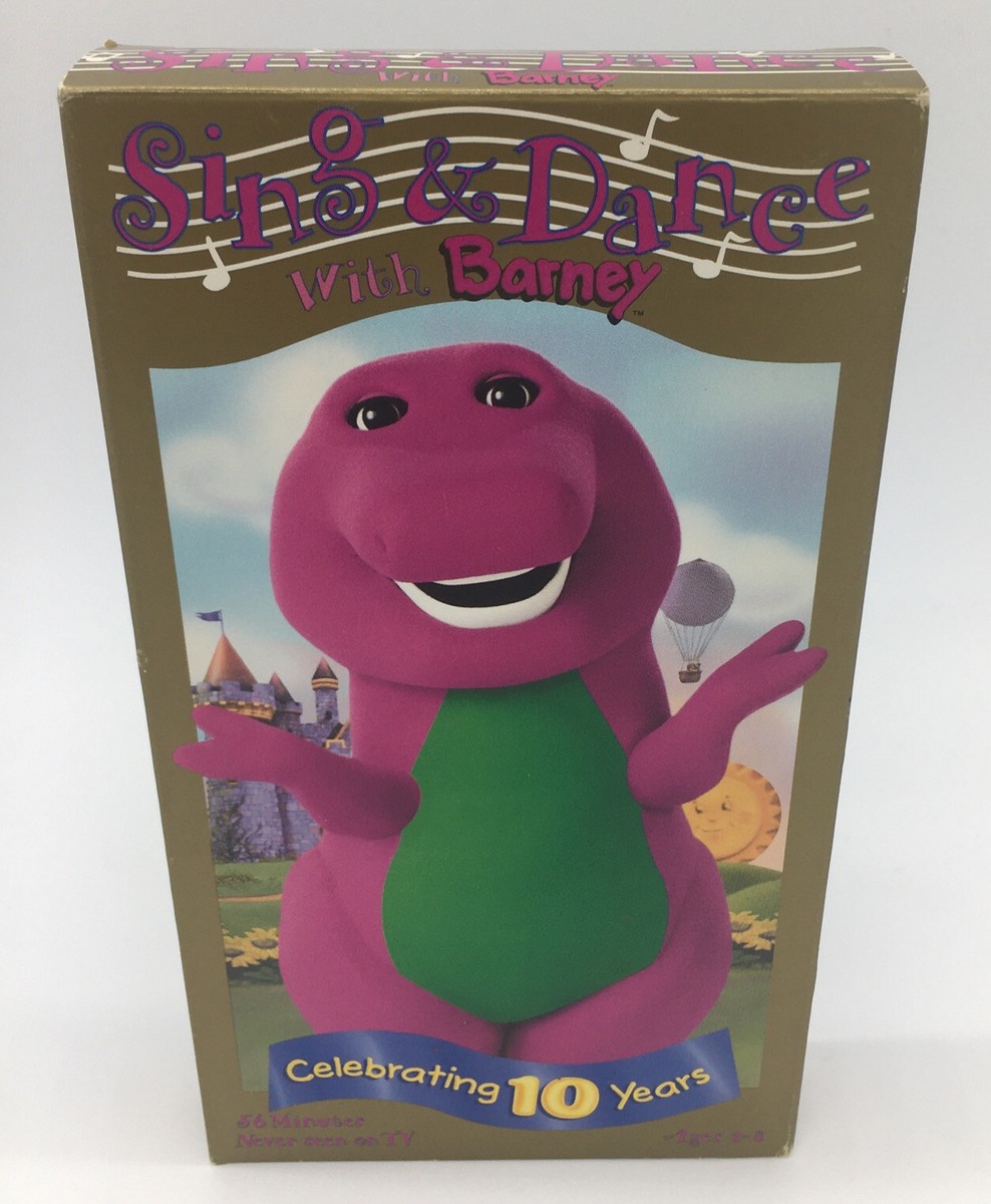 Barney - Sing and Dance With Barney (VHS, 1999) Black Tape
