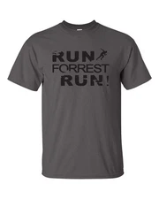 Run Forrest Run Movie Retro Gump Running Workout Funny Men's T-Shirt 493