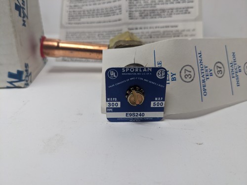 SPORLAN Valve Company E9S240 1/2" ODF Solder Extended Connections less Coil - Picture 4 of 4
