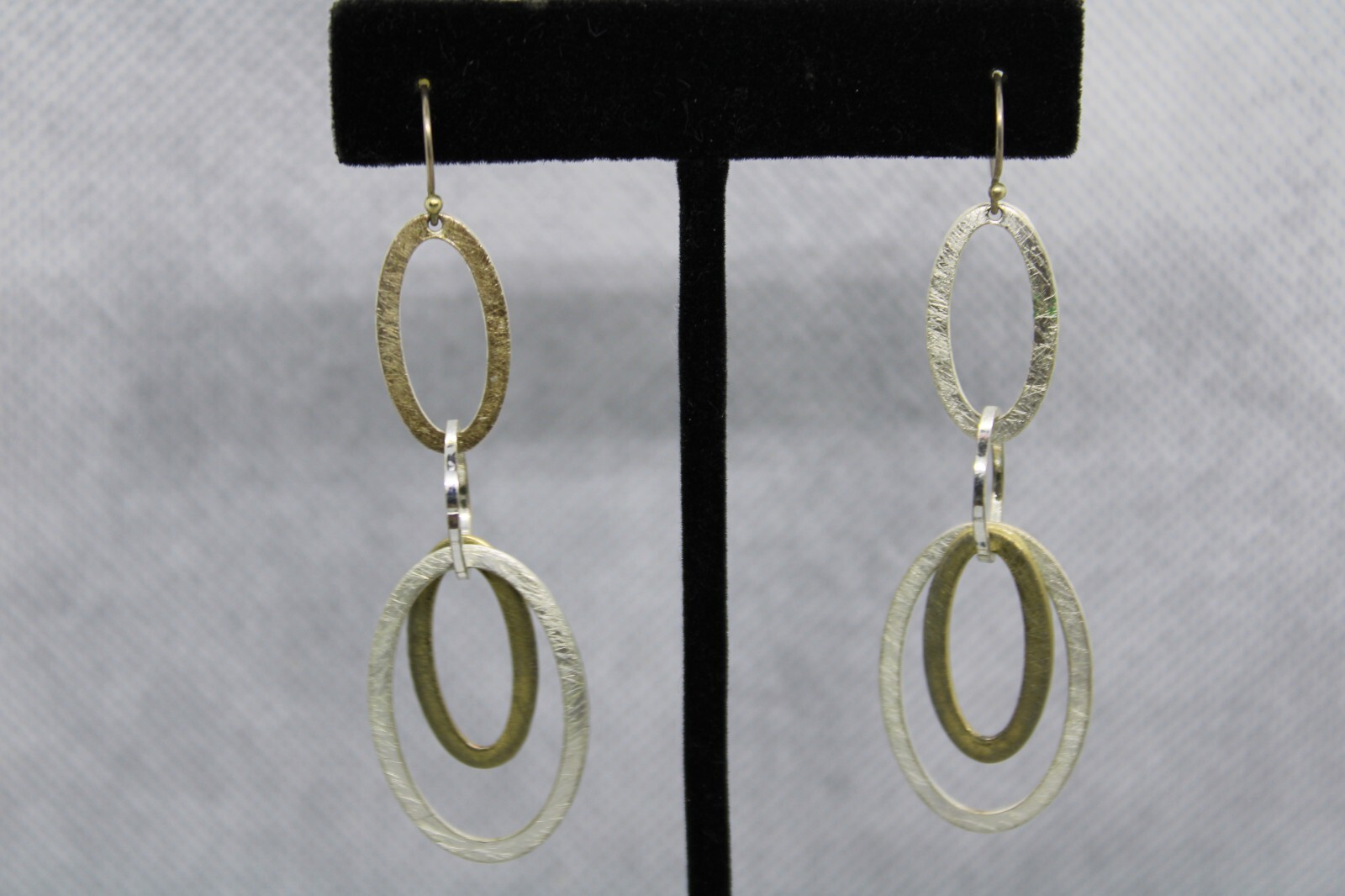 Sterling Silver ring dangle Earrings - image 1