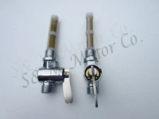 FUEL PETROL GAS TANK TAP VALVE PETCOCK SET TRIUMPH BSA NORTON 1/4 x 1/4 BSP