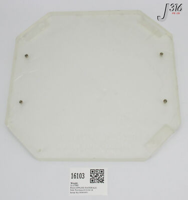 16103 APPLIED MATERIALS LID, TRANSPARENT, MXP + 0021-09016 | eBay