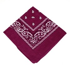 USA Seller 100% Cotton Paisley Bandanas 22"X22" Scarf Head Neck Bandannas