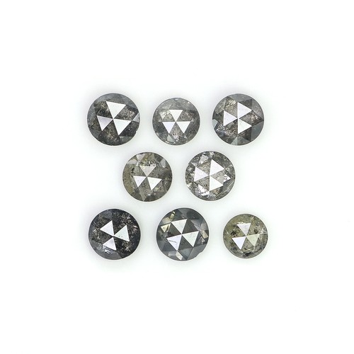 Diamante naturale taglio rosa sfuso 1,34 ct 2,90 mm sale e pepe diamante QL1137 - Foto 1 di 8