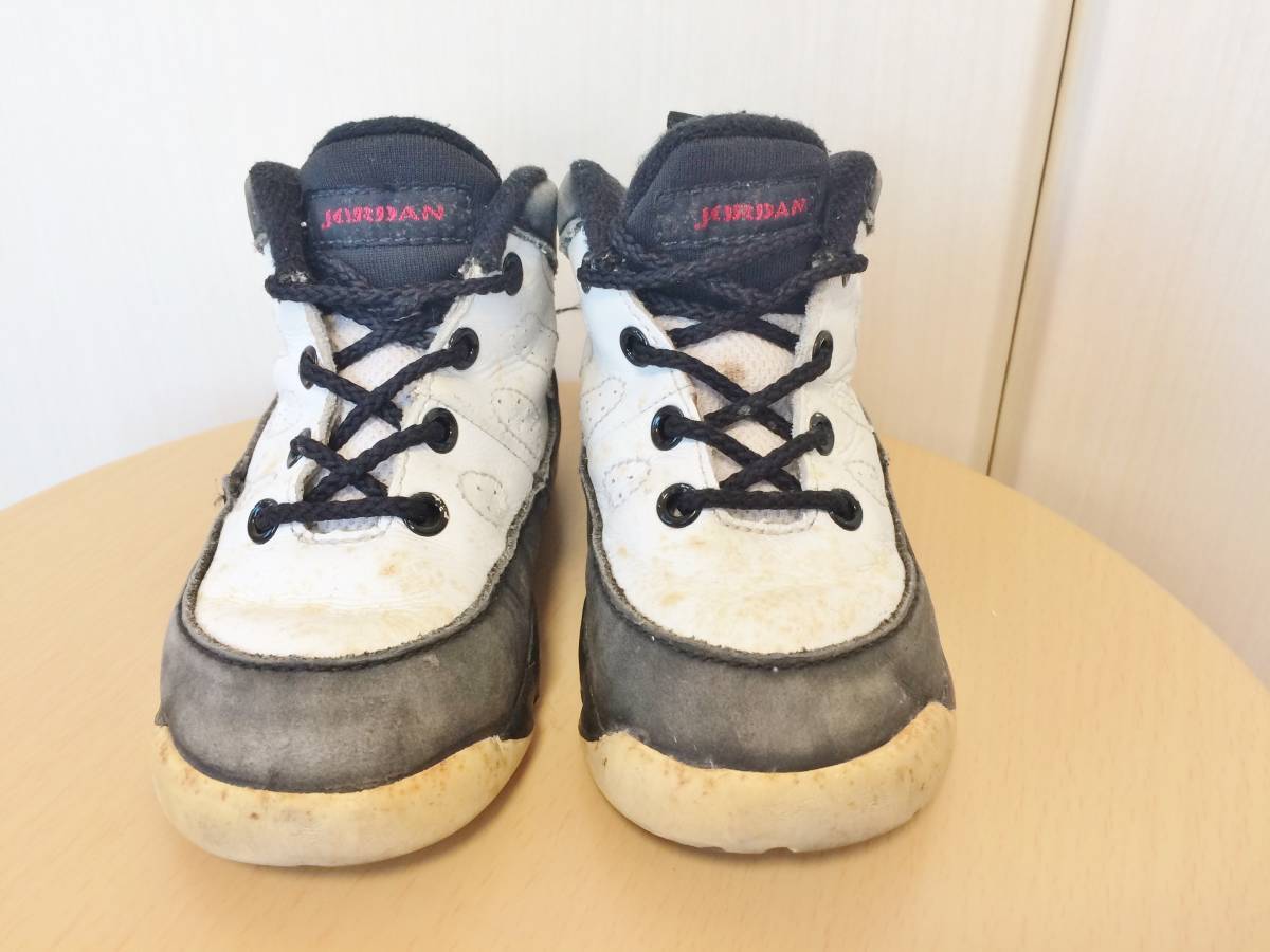 Nike Air Jordan 9 Kids Original White x Black US6 1993 Vintage