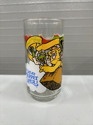 1981 MCDONALDS THE MUPPETS KERMIT FOZZIE AND GONZO GLASS G4652