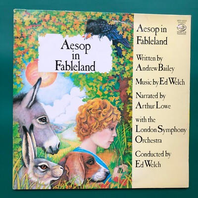 Arthur Lowe AESOP IN FABLELAND Classical Fairy Tale LP Chris Rea Ed Welch LSO EX