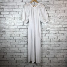 MADEWELL NWT Women's Tie-Waist Button-Front Poplin Midi Dress MEDIUM NS132