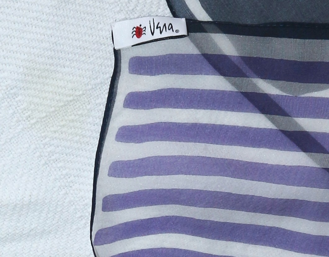 VERA NEUMANN Graphic Design Rectangular Silk Scar… - image 9