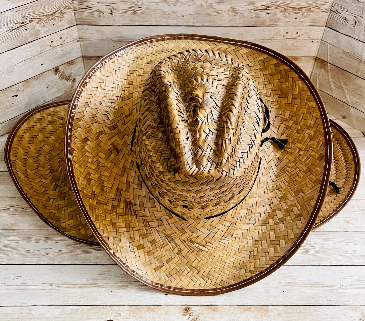 Western Peak Grand chapeau de cowboy gaucho ranch en paille véritable Sombrero mexicain 50,8 cm, Nevada, 7 3/8, Nevada