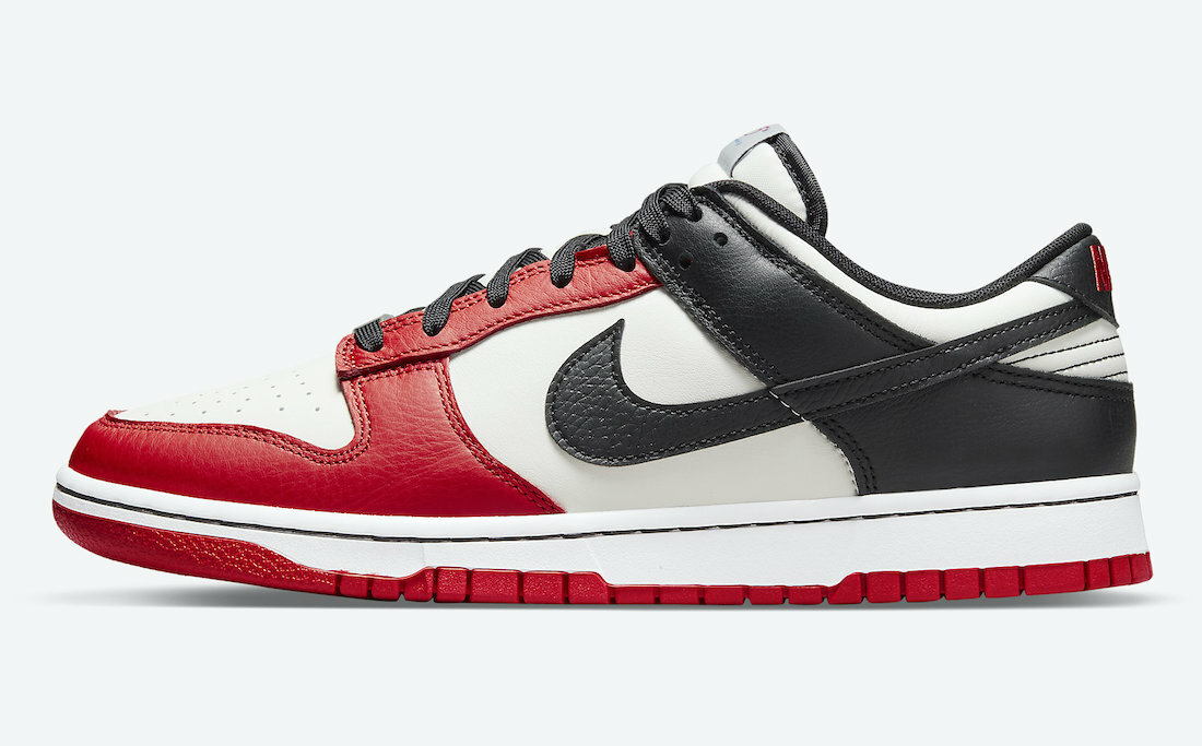★関税込★Nike★NIKE X NBA DUNK LOW RETRO EMB★23-29.5cm★ NBA x Nike Dunk Low EMB “Chicago” Casual Skateboard Shoes Sz