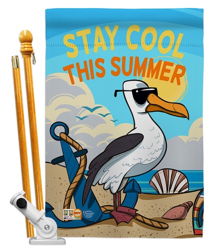 Stay Cool This Summer Garden Flag Fun In The Sun Decorative Yard House Banner - Picture 6 of 13