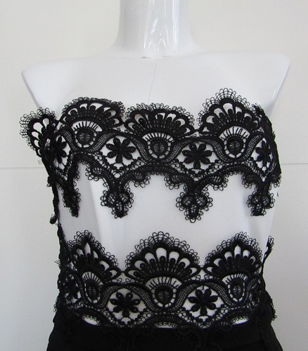 Ladies Summer Black Evening Floral Womens Bodycon Party Formal Dress Size 10-12 - Picture 18 of 24