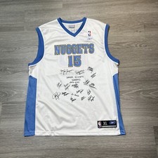 Denver Nuggets Jersey Rare Signed By 2003-2004 Dancers Team Carmelo Anthony 15
