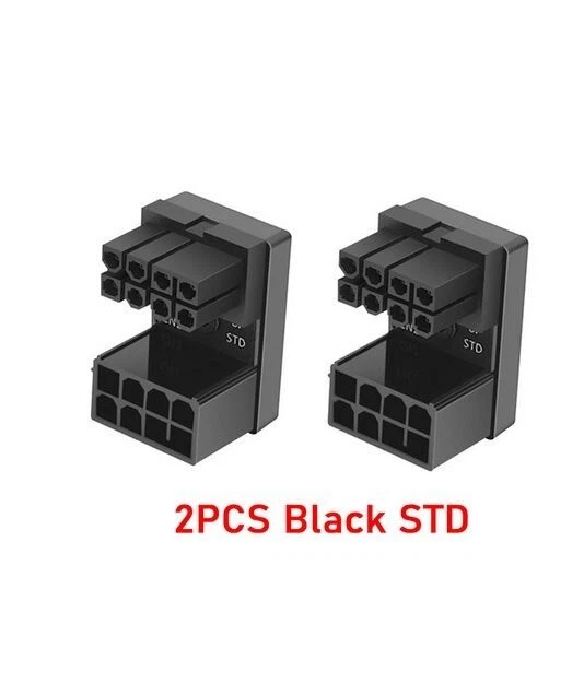 2 x GPU VGA 180 90 x 2 Grad Winkeladapter STD Desktop Grafikkarte 8 polig - Bild 3 von 3