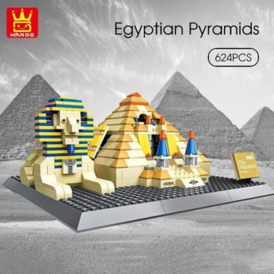 Building Blocks Architecture MOC Set Egypt Pyramid Sphinx Bricks