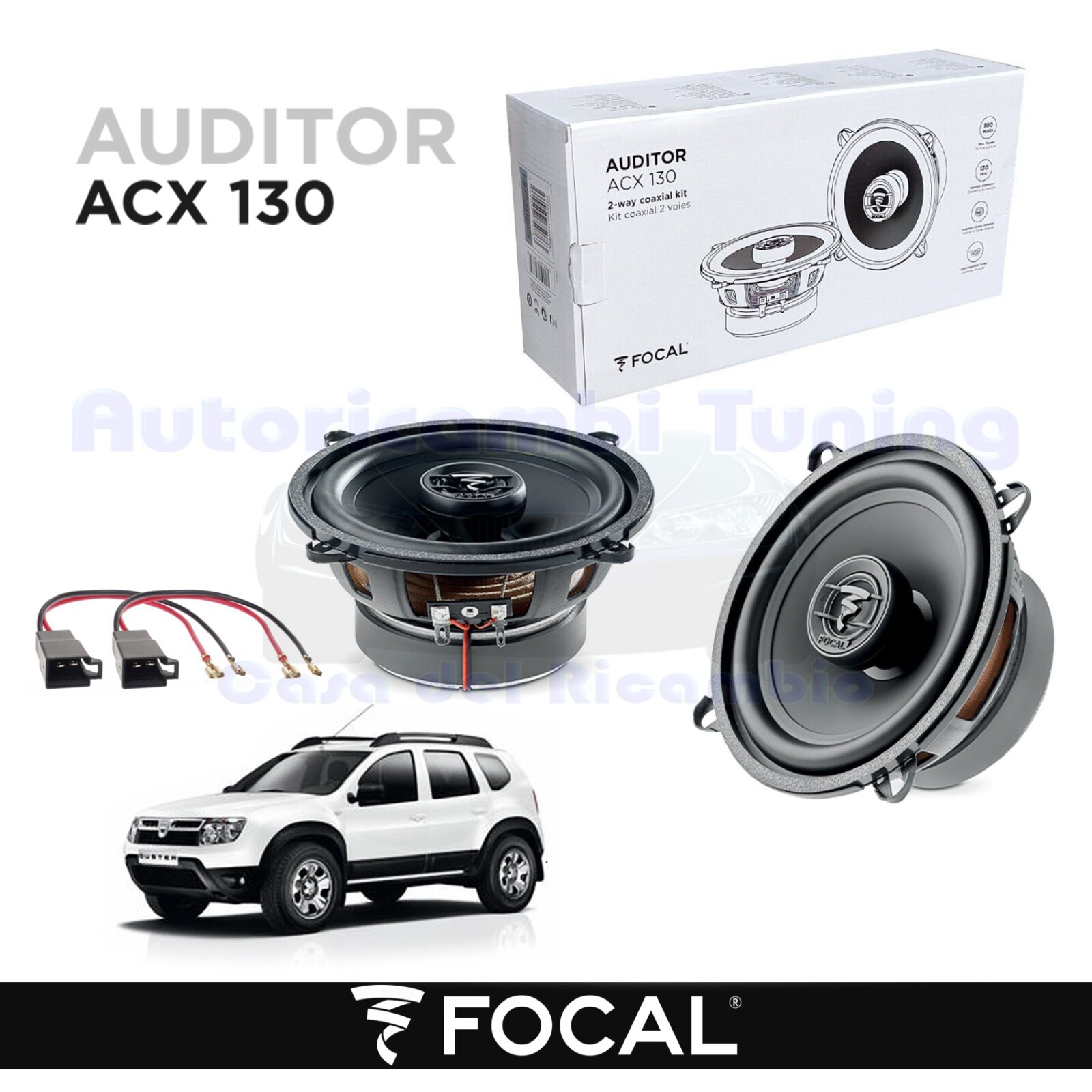 Altoparlanti Focal ACX130 13cm per Dacia Duster 1 | Hi-Fi Car Audio