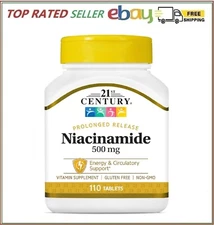 21st Century Niacinamide 500 mg Prolonged Release Tablets, 110-Count