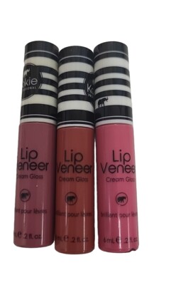 3- Kokie Lip Veneer Cream Gloss  Forever Young, Tease, & Kismet Unsealed