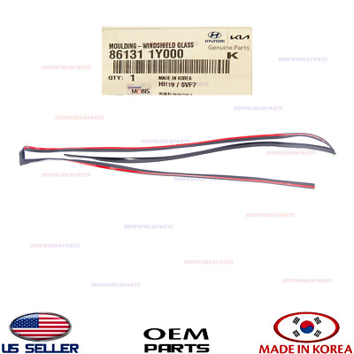 Bubu④ J726 Genuine Front Windshield Glass Trim Molding ⭐OEM⭐ Kia Picanto