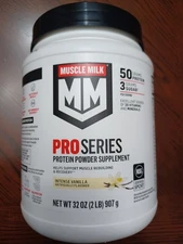 Muscle Milk Pro Series Protein Powder Supplement - Intense Vanilla 2lb Exp 5/26