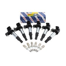 Bosch 6 Ignition Coil Denso 6 Iridium Power Spark Plug Kit For Enclave CTS V6