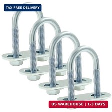 Moicstiy 4 Sets M6 U Bolts 34 Inch Wide Round U-bolts 20 Mm X 50 Mm Silver Moicstiy 4 Sets M6 U Bolts 34 Inch Wide Round U-bolts 20 Mm X 50 Mm Silver