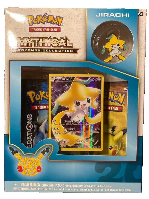 pokemon trading card game mythical TCG: 20th Anniversary Generations Pin Collection Box (Shaymin) keep building your collection of Pokémon TCG Pokemon TCG Pocket Mythical Island