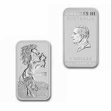 2026 Year of the HORSE RECTANGULAR 1oz .9999 1 Silver Bullion Coin