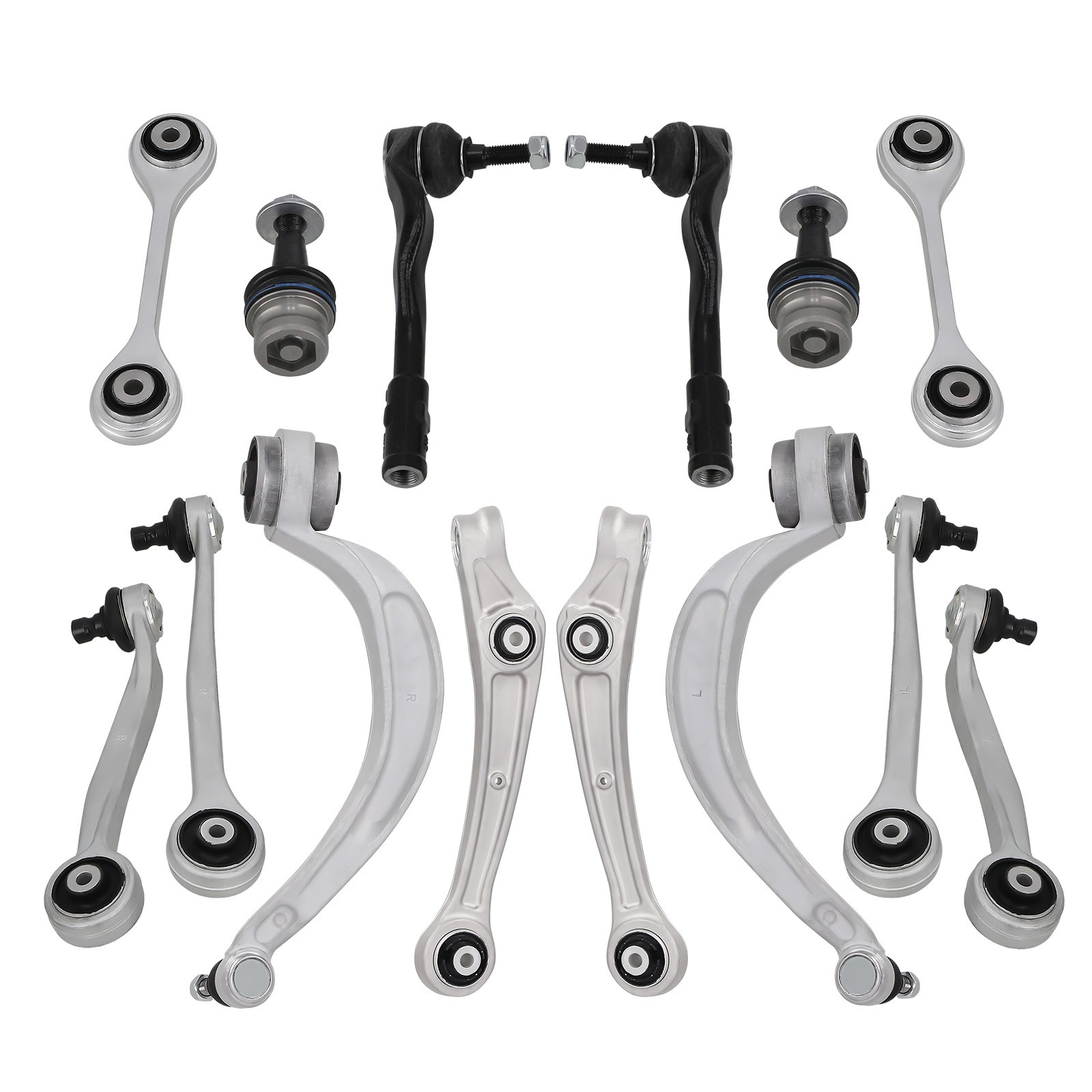 14X FRONT UPPER LOWER SUSPENSION WISHBONE ARMS SET FOR AUDI A4 B8 Q5 8K0411317C
