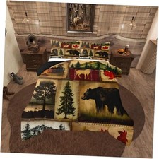 Rustic Farmhouse Bedding Comforter Sets Country Cabin Lodge Queen Multi 03
