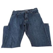 Carhartt Relaxed Fit Dark Wash Blue Denim Jeans BD5119-M Mens 38x30