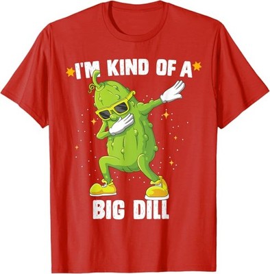 I'm Kind Of Big Dill Pickle Dabbing Halloween Cucumber T-Shirt