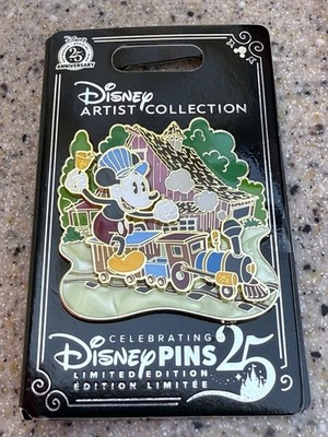 2025 DISNEY ARTIST COLLECTION PIN ALEX MAHER CLASSIC MICKEY TRAIN BARN LE2000