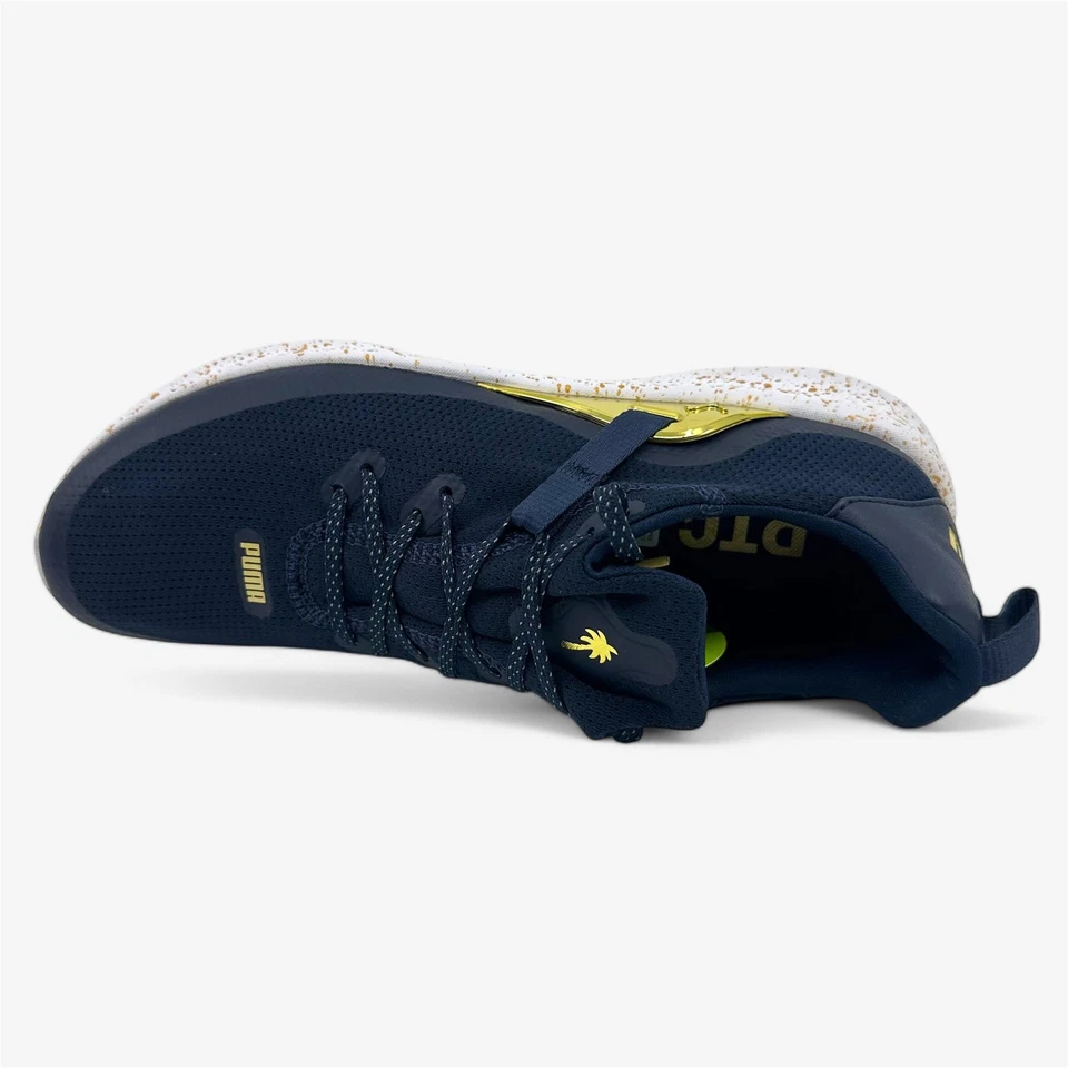 Zapatos de golf PUMA x PTC Laguna Fusion azul marino Blazer Team dorados para mujer sin clavos Foto 4 de 4