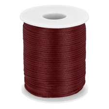 Nylon String Cord 2mm x 55 Yards Thread Twine String Beading Cord,Light Brown