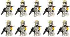 LEGO Star Wars 327th Star Corps Clone Trooper Minifigura Amarillo LOTE de 10 75431