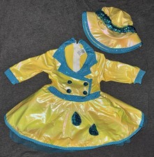 A Wish Come True Raining In My Heart Yellow Blue Dance Costume Size SC TT1