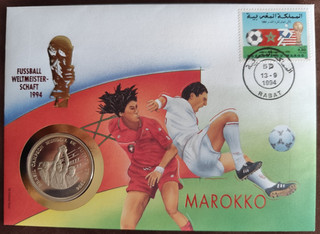 Marokko Numisbrief Fußballweltmeisterschaft 1994 202509132413