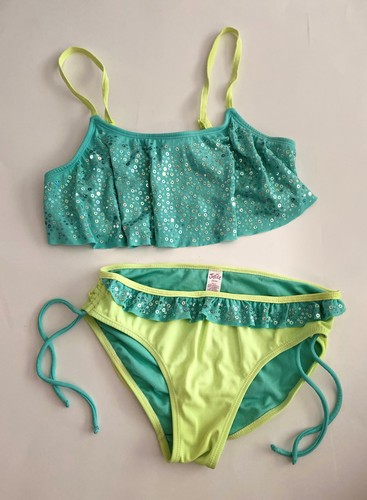 JUSTICE girls bikini, tankini, one piece swimsuits, size 10, 12, 14 - Picture 5 of 11