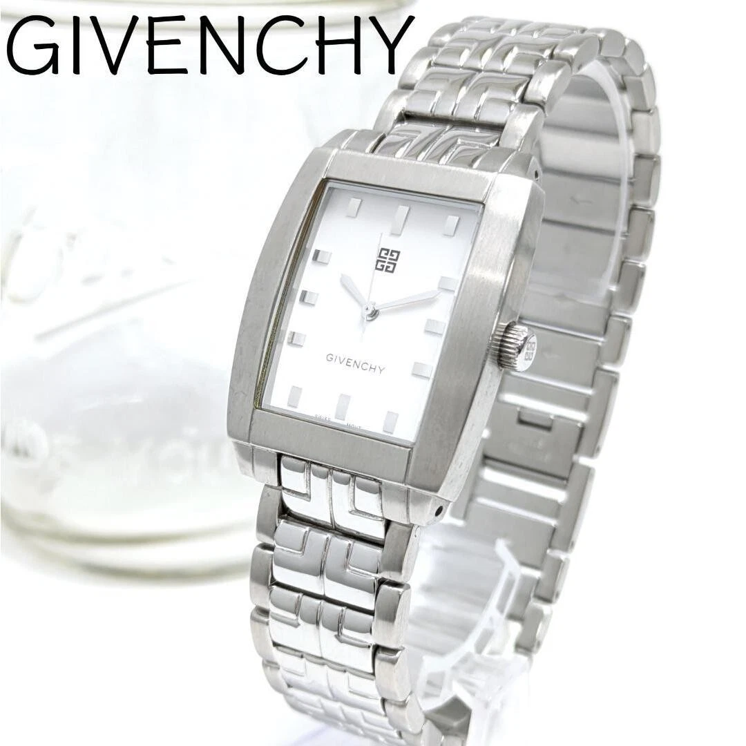 稼働/新品電池 GIVENCHY クォーツ メンズ 腕時計 スクエア シルバー Givenchy Watches, Parts & Accessories for sale | eBay