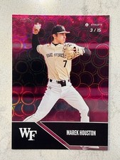 MAREK HOUSTON 2025 Onit Wake Forest Baseball PINK HOLO parallel #'d 3/15