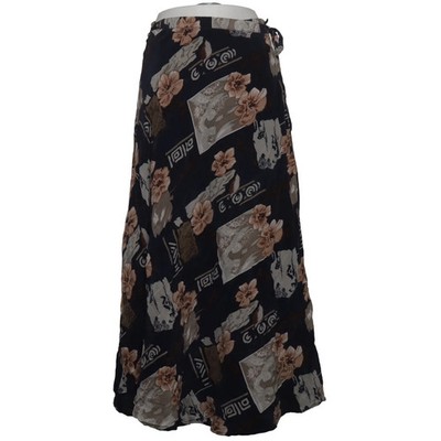 Fu Da, Wickelrock, Größe: ONE SIZE, Blau/Beige/Mehrfarbig, Blumen, Damen #SCa