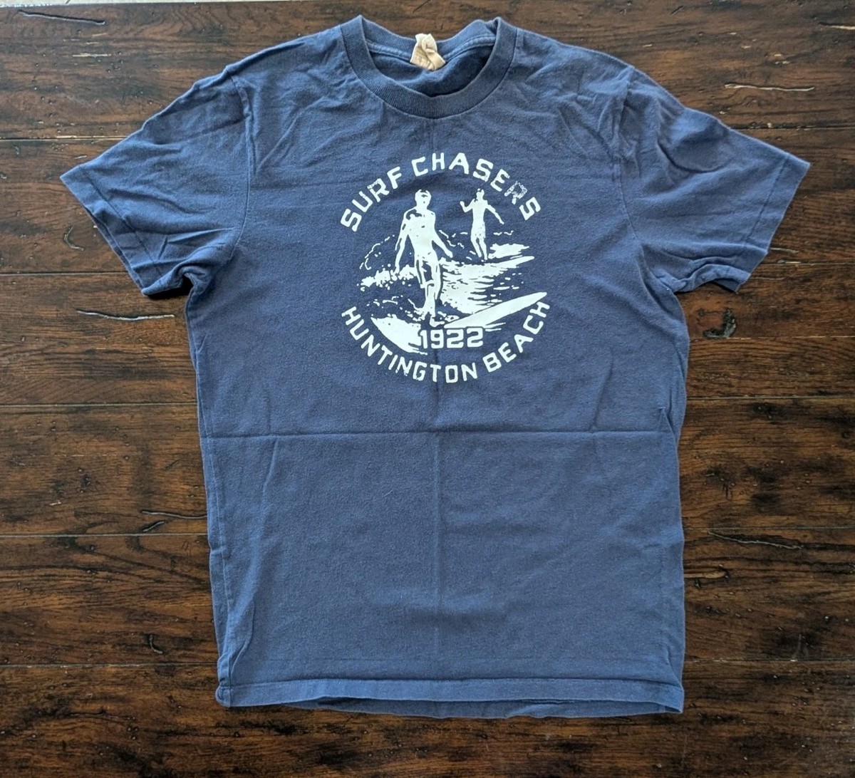 vtg 90s HOLLISTER Men M Single Stitch T-Shirt Surf Chaser