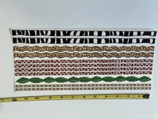 1 Me & My Big Ideas MAMBI Safari Border Stickers Giraffe Leopard Zebra  Leaves