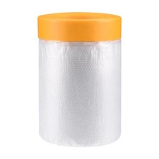 Pre-Taped Masking Film, 11.8 in x 65 ft, with Medium-Tack Painters Tape