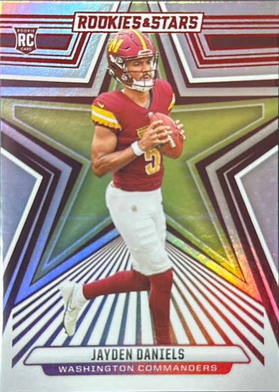 2024 Panini Rookies & Stars #148 Jayden Daniels Longevity Rainbow Foil