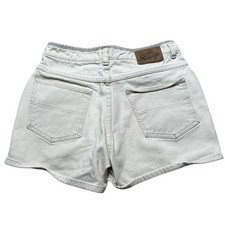 Rusty Denim Shorts Womens 5 White Vintage High Waisted Made in USA Surf Skate