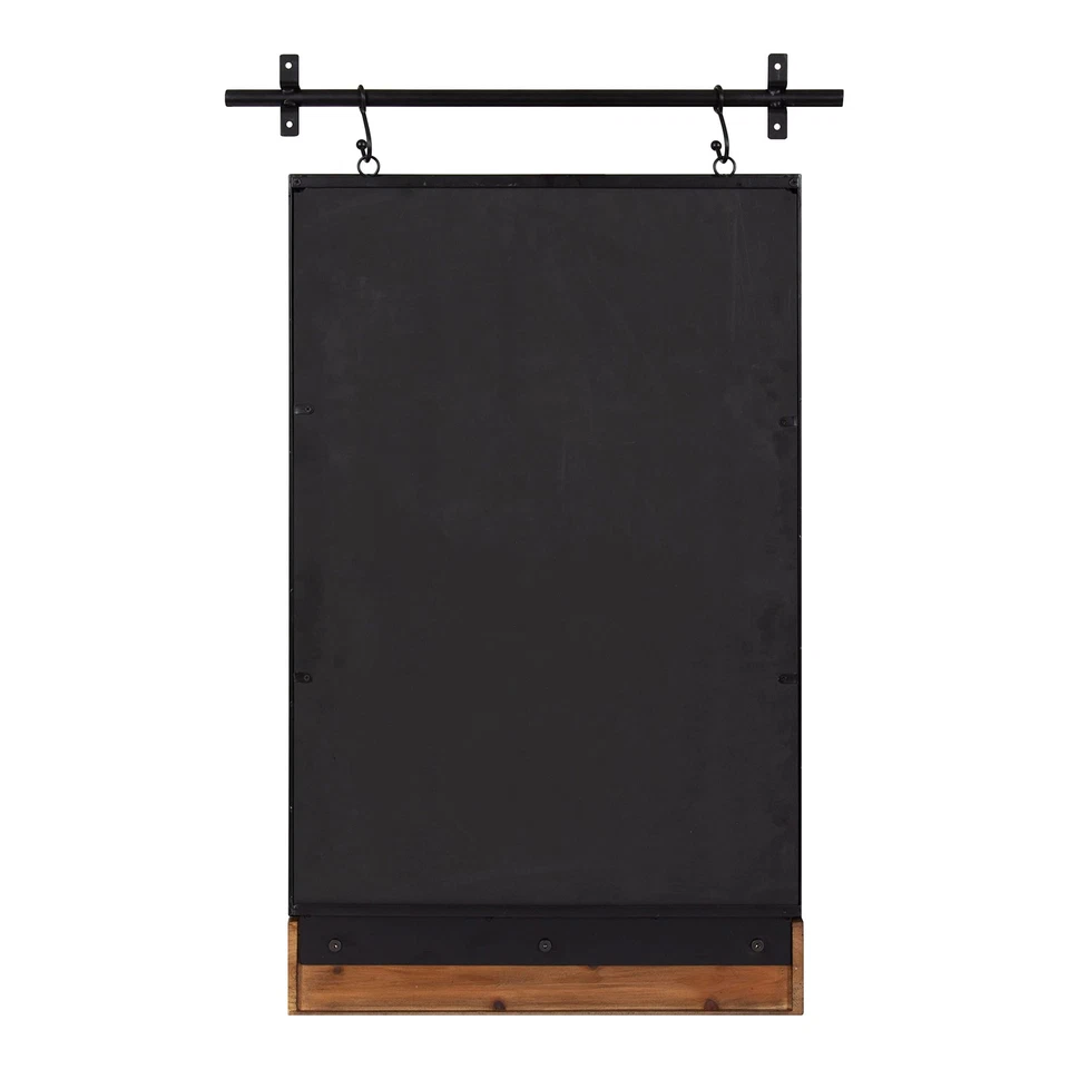Gammons Modern Pub Mirror; 24 x 39; Rustic Brown and Black; Decorative Metal ... - Image 4 of 4