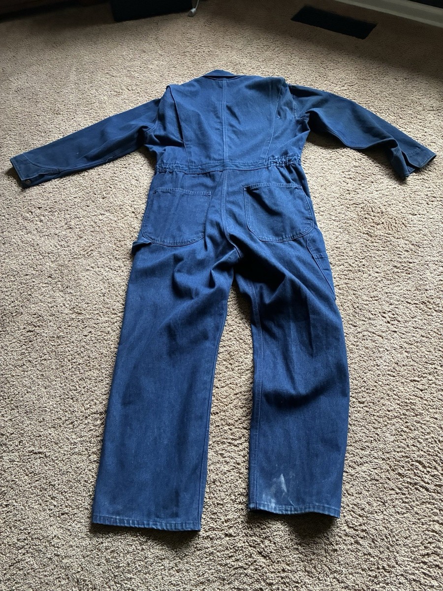 BIG MAC　DENIM COVERALL Vintage Big Mac Denim Coveralls 40R USA Made Workwear Mechanic